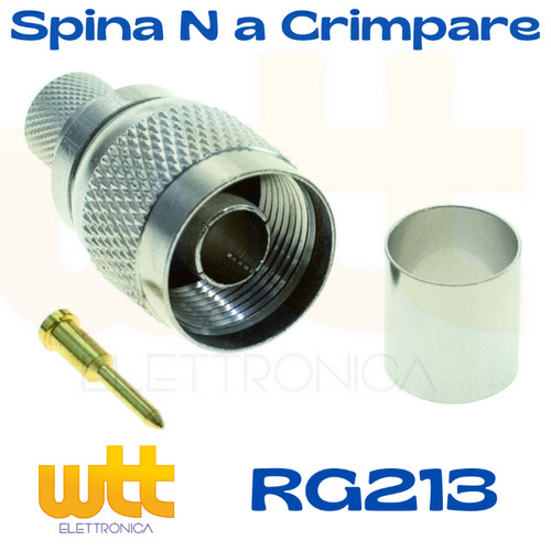 Connettore spina maschio n - n,