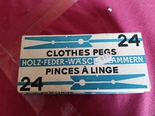 Mollette In Legno 24pz Vintage