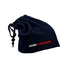 SCALDACOLLO FASCIA CAPPELLO IN PILE LEGGERO POLAR PERSONALIZZABILE RICAMO NOME