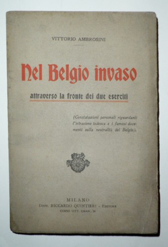 Vittorio ambrosini nel belgio - ambrosini,,
