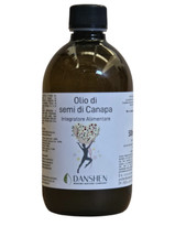 OLIO di CANAPA SEMI 500 mL Qualità superiore, Ricco di Acidi Grassi Omega 3-6-9