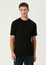 T-shirt GIORGIO ARMANI mainline nera fantasia zigzag taglia 48 IT/Media nuova con etichetta