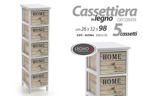 Cassettiera cassetti slim - cassettiera, 5