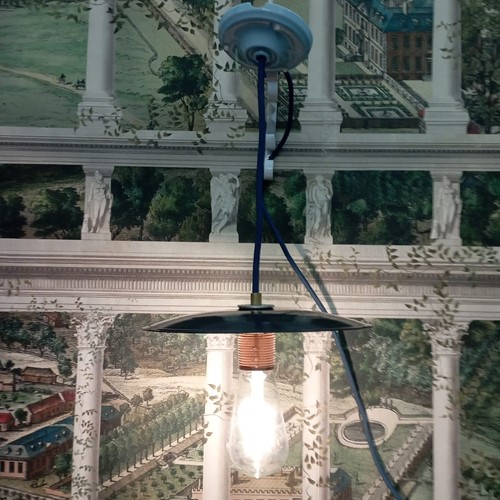 Lampadario con piattino diam - con,