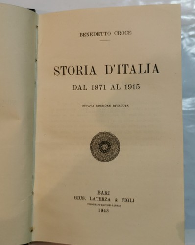 Storia italia dal 1871 - ,