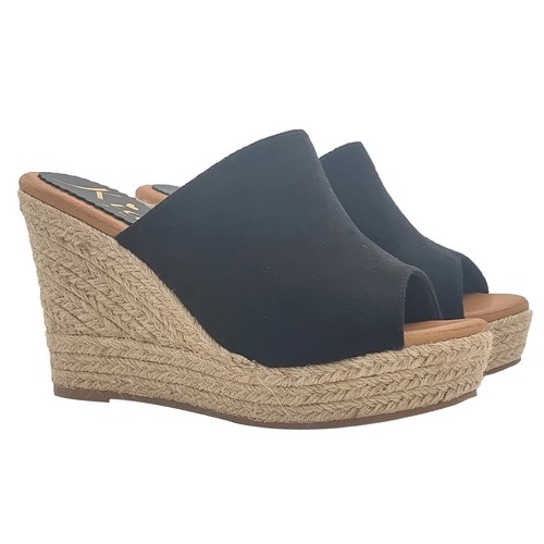 Women black faux suede - women's,