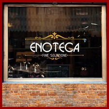 adesivi enoteca vetrine