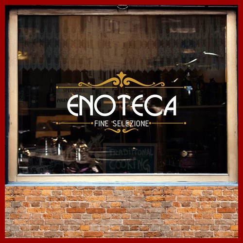 Adesivi enoteca vetrine - adesivi,