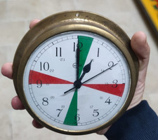 OROLOGIO RADIOSETTORI BARIGO NAUTICA NAUTICO MARE VINTAGE OTTONE ANTIQUARIATO