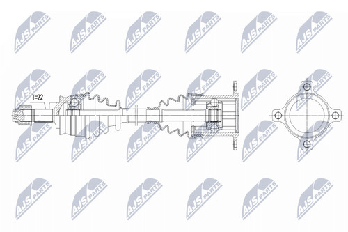 Albero motore nty - nty, npw-ft-093