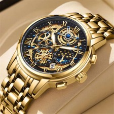 LIGE Orologio Uomo Marca Lusso