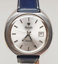 Raro Orologio Vintage Nivada Antarctic Jumbo Automatico Steel 39mm Anni 70 