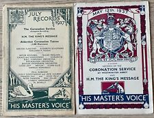 HIS MASTER'S VOICE CORONATION
