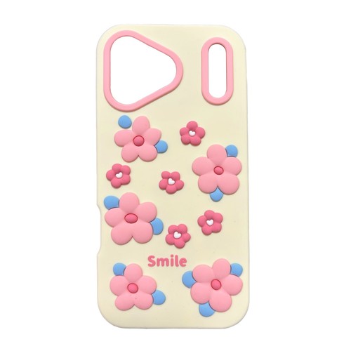 Cover telefono smile flower - 3d,