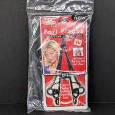 Hairagami Part Pizazz Zig Zag strumento di separazione con stencil 2000 Y2K retrò vintage NUOVO