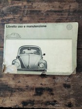 VOLKSWAGEN MAGGIOLINO  - LIBRETTO ISTRUZIONI USO E DATI Originale  1300 E 1200