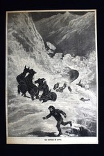 Un turbine di neve Incisione del 1885