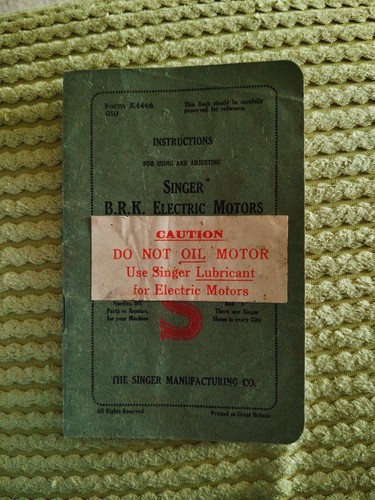 Instruction booklet for singer - instruction,