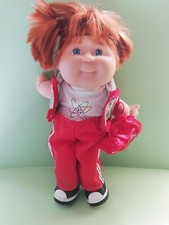 CABBAGE PATCH KIDS MATTEL 1996 MB4 BAMBOLA CAPELLI ROSSI CPK DOLL SPORT HAIR RED