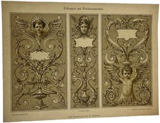 Modelli decorativi litografia