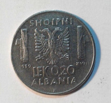 MONETA-ALBANIA-VITTORIO