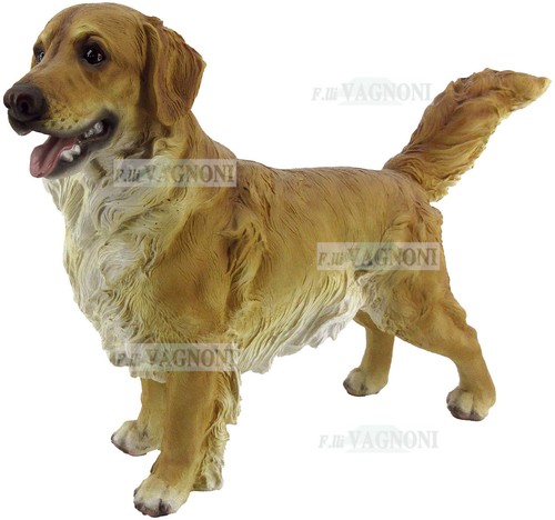 Statua cane golden retriever - golden,