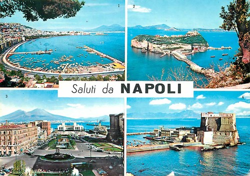 Cartolina napoli panorama - cartolina,