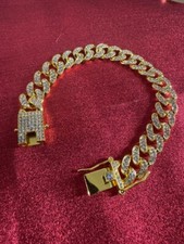 Bracciale donna acciaio e strass