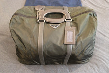 Prada Large Boston Bag Army