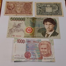 Vecchie Banconote Italiane Da