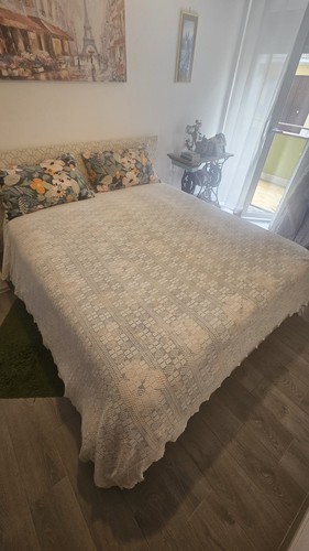 Coperta uncinetto fatta mano - a,