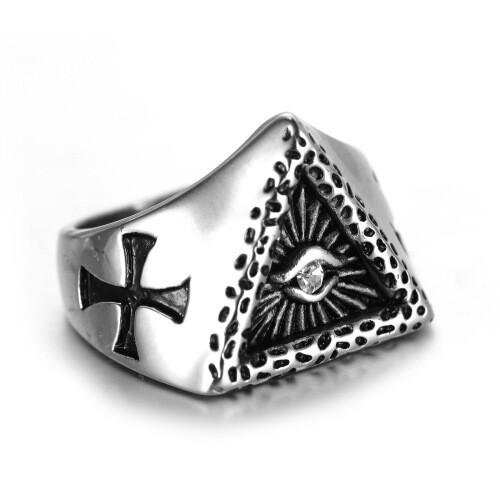 Anello piramide tutto vede - anello,