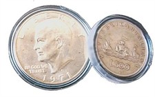 CAPSULE PROTEGGI MONETE PER 20 DOLLARI ORO DIAMETRO 35 MM. CONFEZIONE 10 PZ.