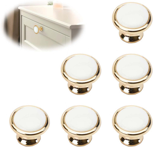 6pcs pomelli oro per - pomelli,