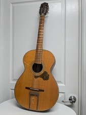 Antica chitarra acustica in nylon misura piccolo da salotto classica anni 30 Chicago