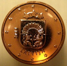 2014 latvian republic cent - latvian,