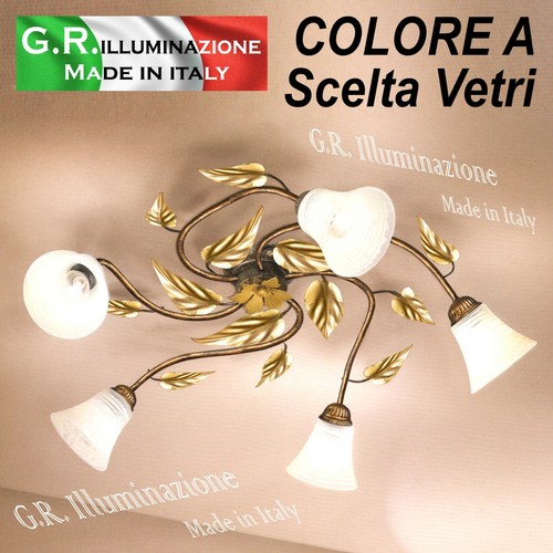 Plafoniera ferro battuto - ferro, 5