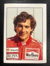 AYRTON SENNA STICKER I GRANDI CAMPIONI DELLO SPORT #30 EDIGAMMA NUOVO COME NUOVO