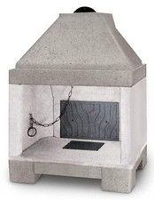 Palazzetti In Giardino Patio 86 R Barbecue Camino a Legna 100x65 H133 cm 15,7 Kw