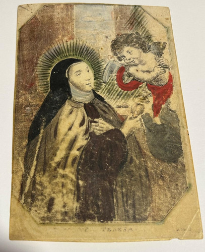 Santino pergamena santa - in,