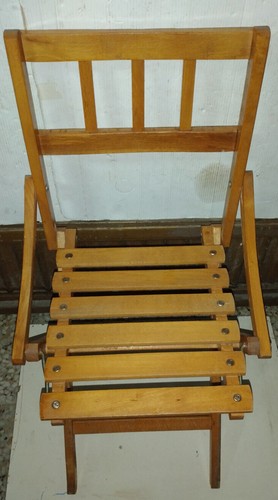 Sediolina pieghevole vintage - sediolina,