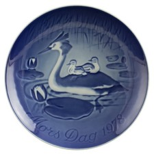 ROYAL COPENHAGEN BING&GRONDAHL PIATTO FESTA DELLA MAMMA 1978 ORIGINALE PORCE