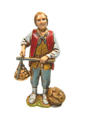 Pastore Venditore di Funghi Landi Moranduzzo CM 8 - Pastori Presepe