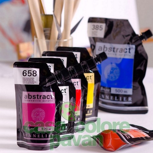Colore acrilico abstract - colore,