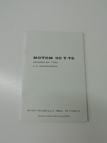 Motom libretto uso e - t,