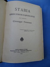 STABIA-MEMORIE STORICHE ED ARCHEOLOGICHE DELL'AVVOCATO GIUSEPPE COSENZA-1890...