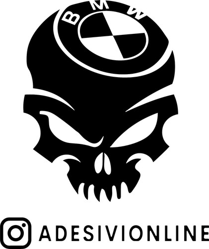 Adesivo teschio bmw - 💀,