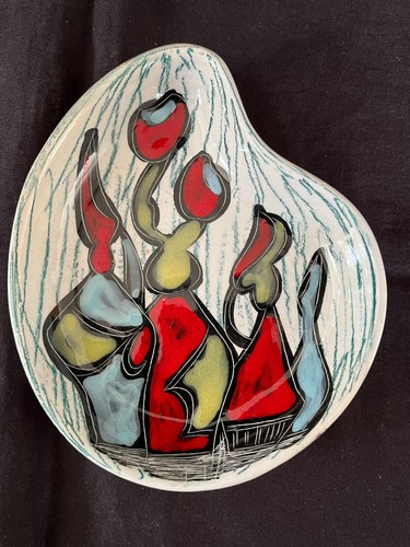 Piatto arte ceramica - d'arte,