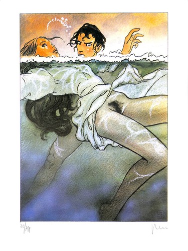 Litografia milo manara - litografia,