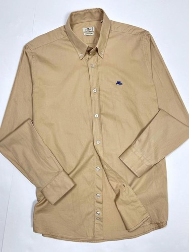 Men etro shirt - beige, cotton